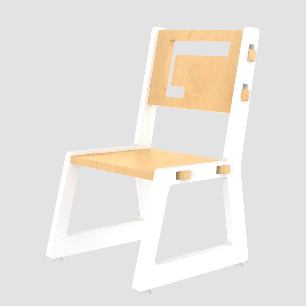 Buy Blue Apple Wooden Chair - White - SkilloToys.com