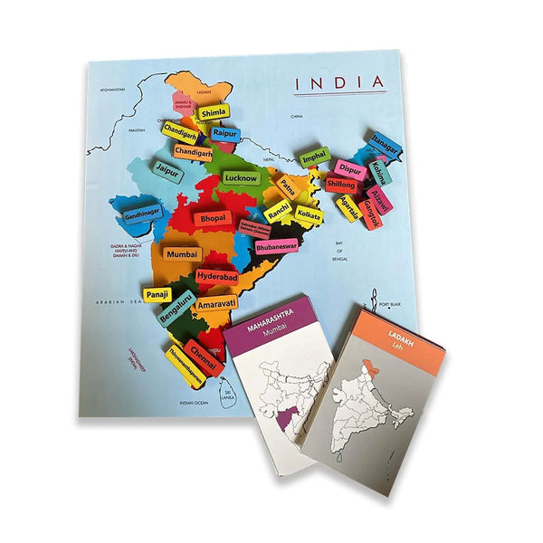 Buy India States and Capital Learning Kit - SkilloToys.com