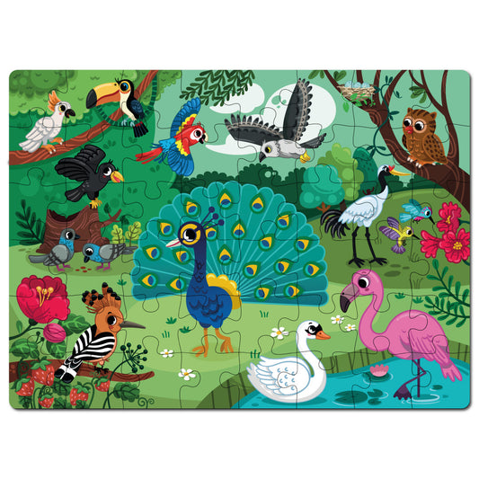 Buy Jungle Bird Wooden Puzzle (48 Pcs) - SkilloToys.com