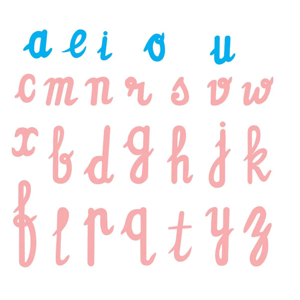 Buy Kidken English Cursive Alphabet Learning Cut Out - SkilloToys.com