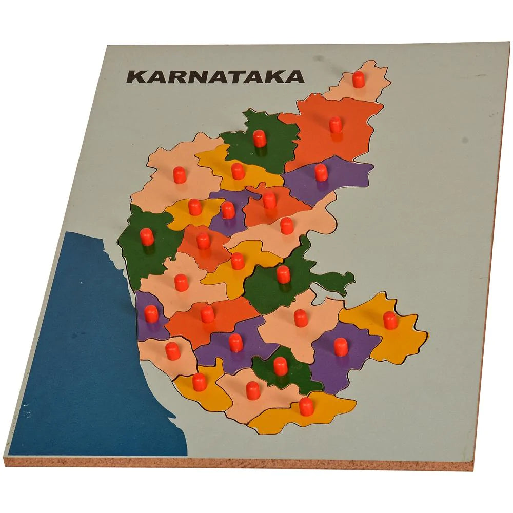 Buy Kidken Karnataka Map Learning Board - SkilloToys.com