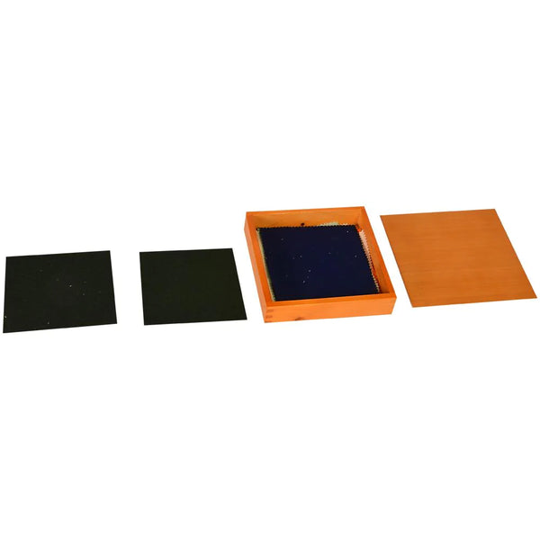 Kidken Montessori Fabric Learning Box: wooden box with Indian fabric swatches for tactile and vocabulary learning, ages 3+