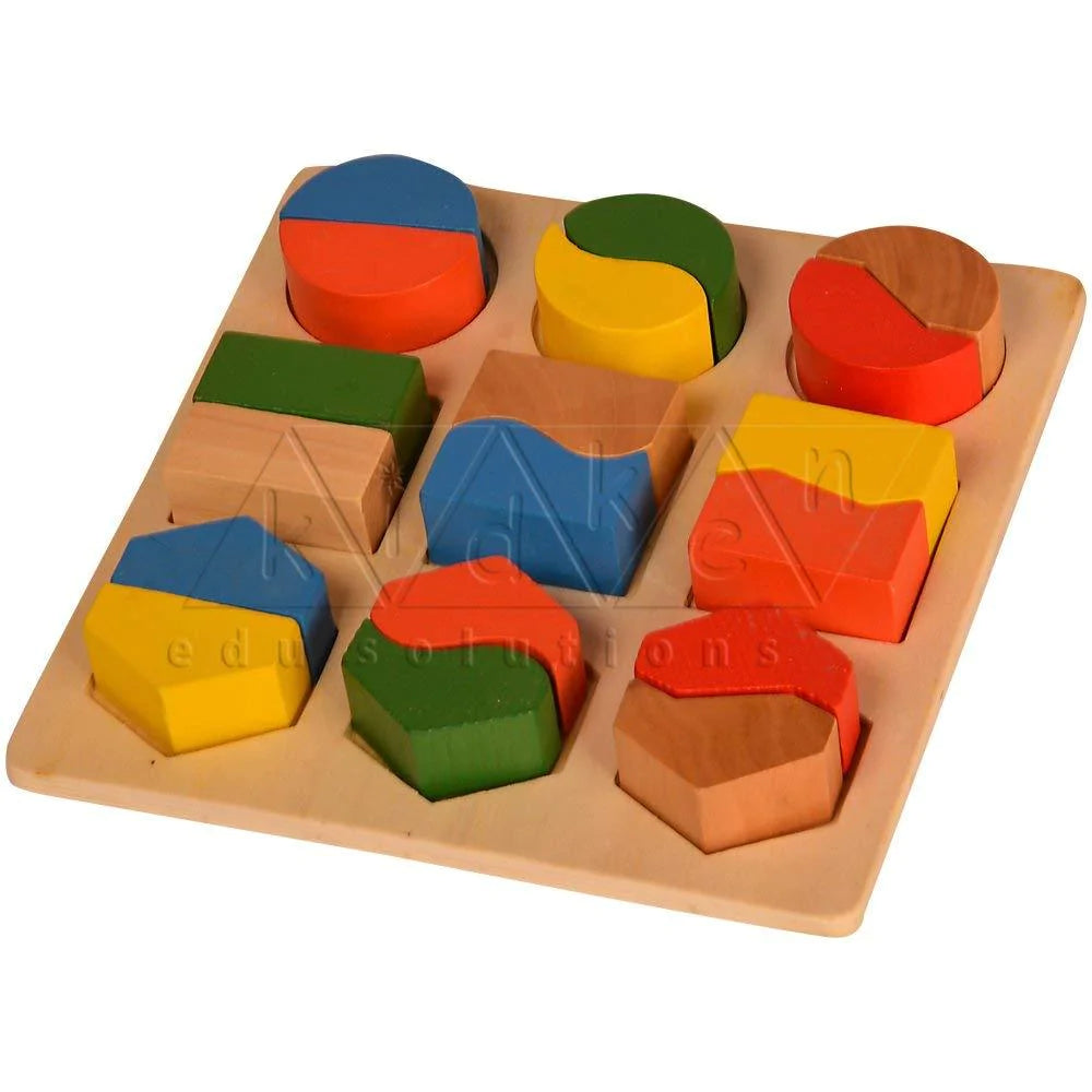 Buy Kidken Montessori Fraction Learing Board - Thick - SkilloToys.com