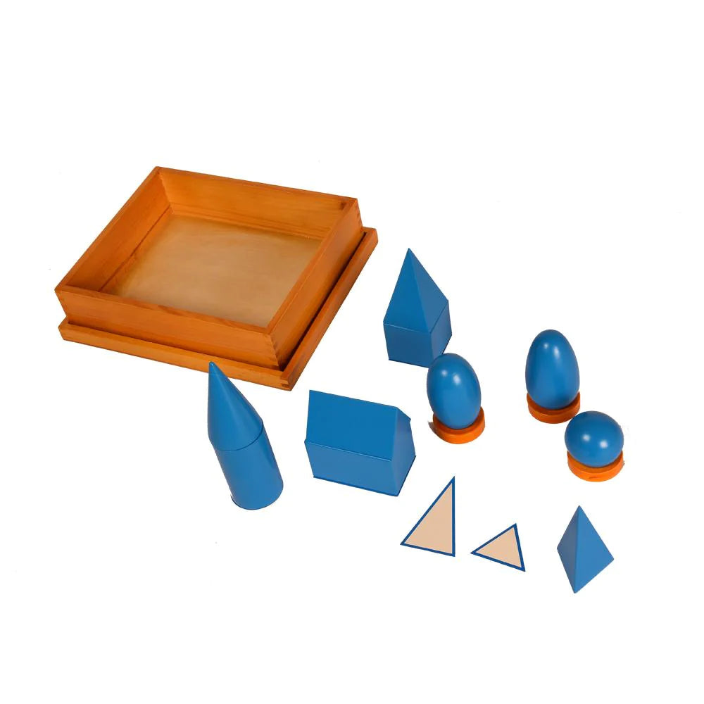 Buy Kidken Montessori Geometrical Solids Kids Early Educational Wooden ...