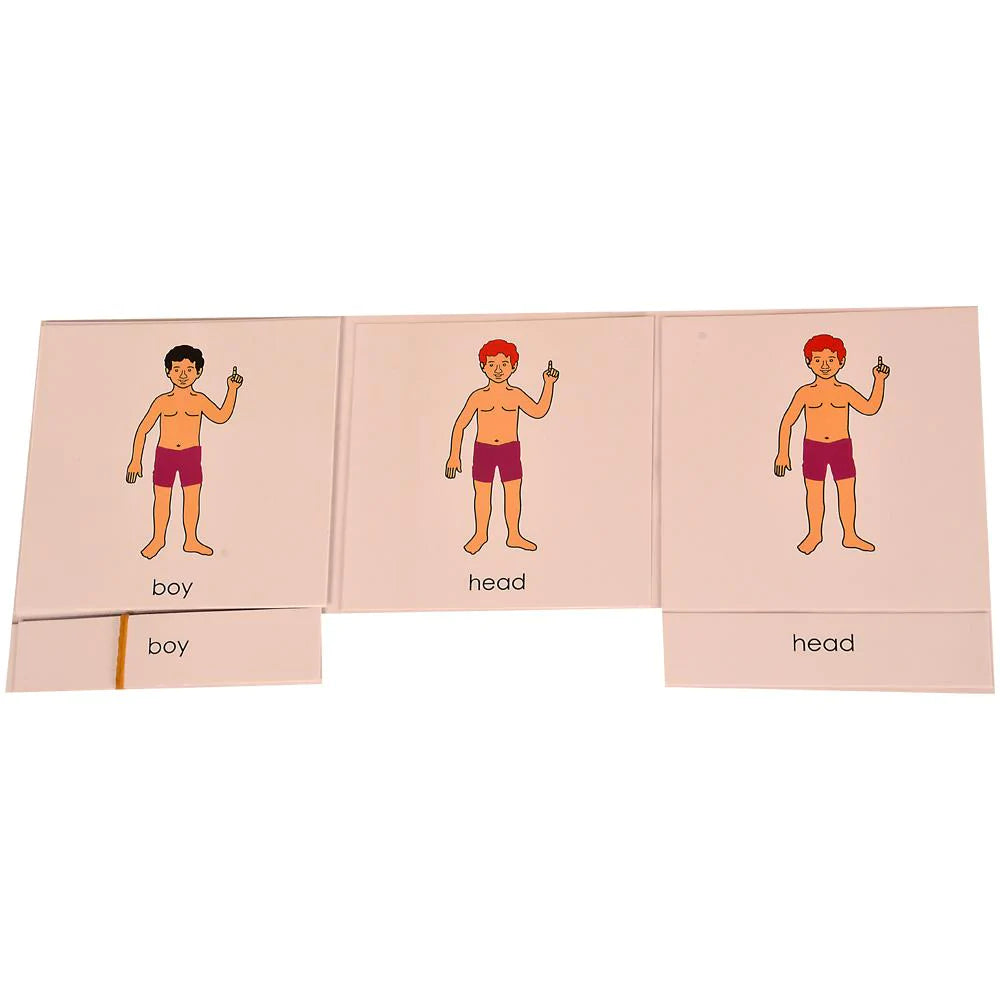 Buy Kidken Montessori Nomenclature Learning Cards - Boy - SkilloToys.com