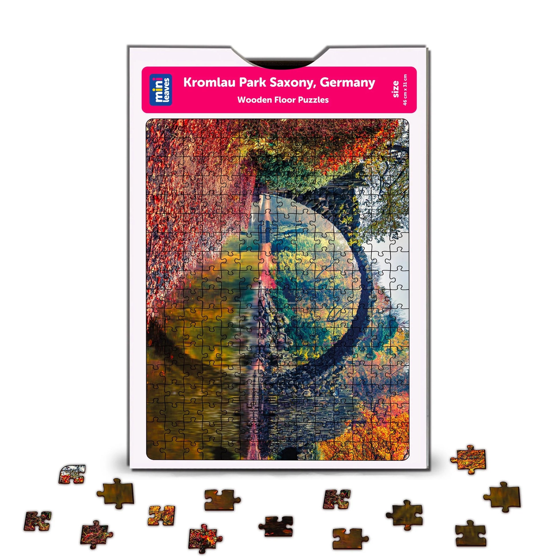 Buy Kromlau Park Saxony Germany Wooden Jigsaw Puzzle Set1 - SkilloToys.com