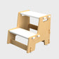 Buy Maroon Apricot Wooden Step Stool - White - SkilloToys.com