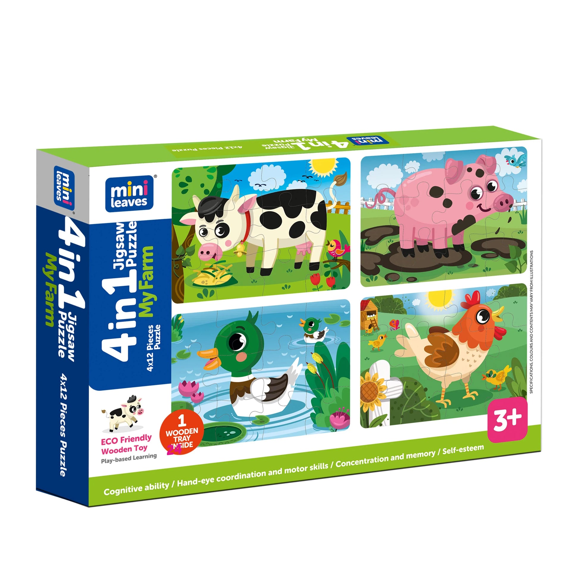 Buy My Farm 4 In 1 Wooden Puzzle - SkilloToys.com