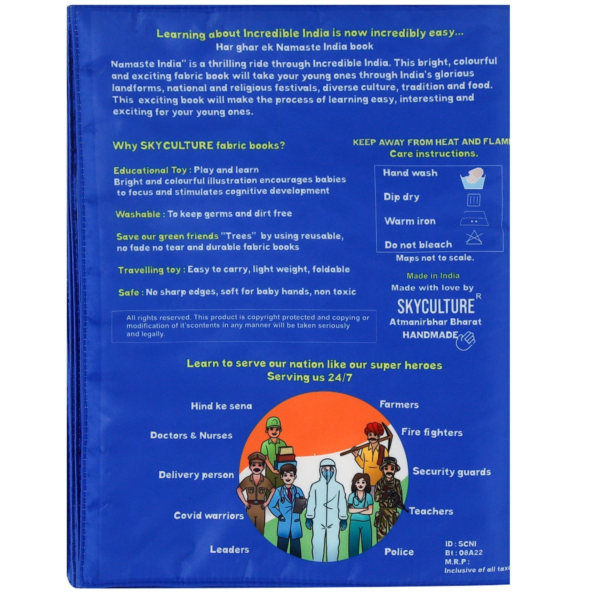 Buy Namaste India Cloth Book English For Kids - SkilloToys.com