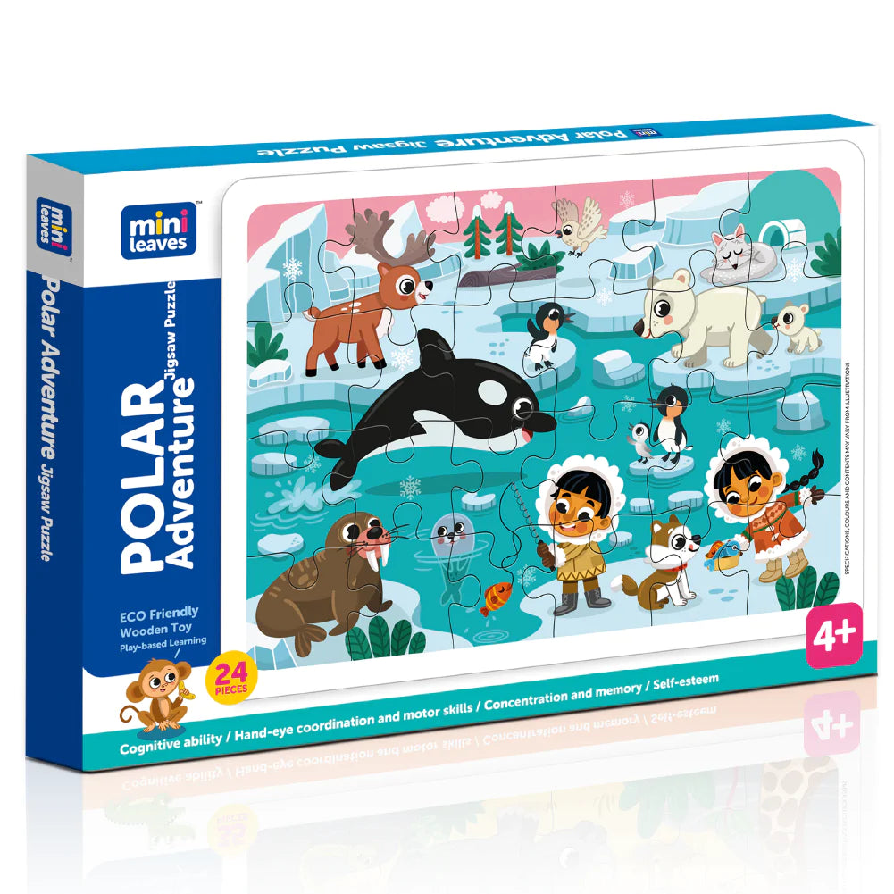 Buy Polar Adventure Jigsaw Wooden Puzzle - SkilloToys.com