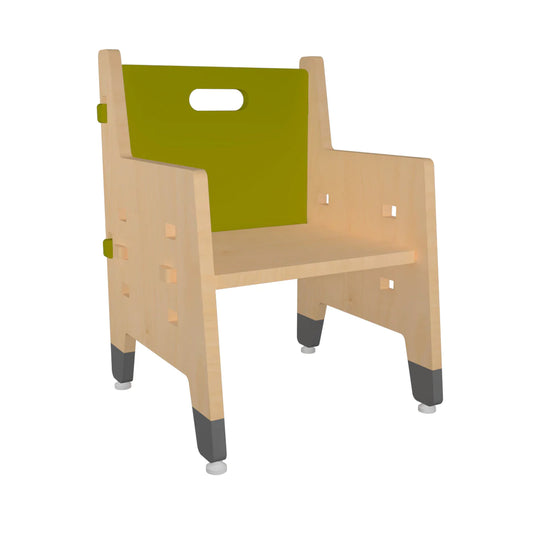 Buy Purple Mango Weaning Wooden Chair - Green - SkilloToys.com