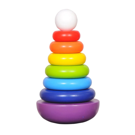 Buy Rainbow Wobbly Wooden Stacker - SkilloToys.com