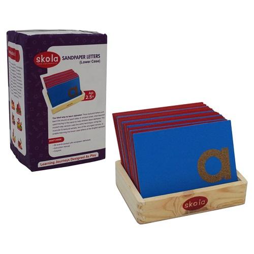 Buy Skola Sandpaper Letters Lower Case Wooden Toys - SkilloToys.com