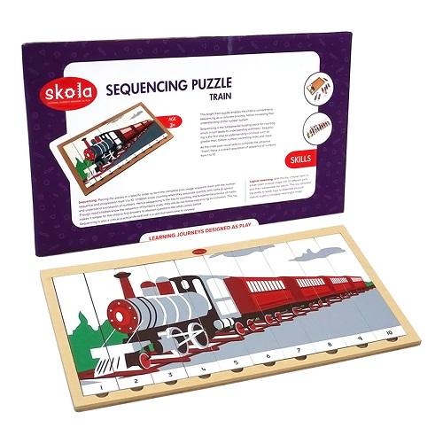 Buy Skola Sequencing Puzzle Train Wooden Toys - SkilloToys.com