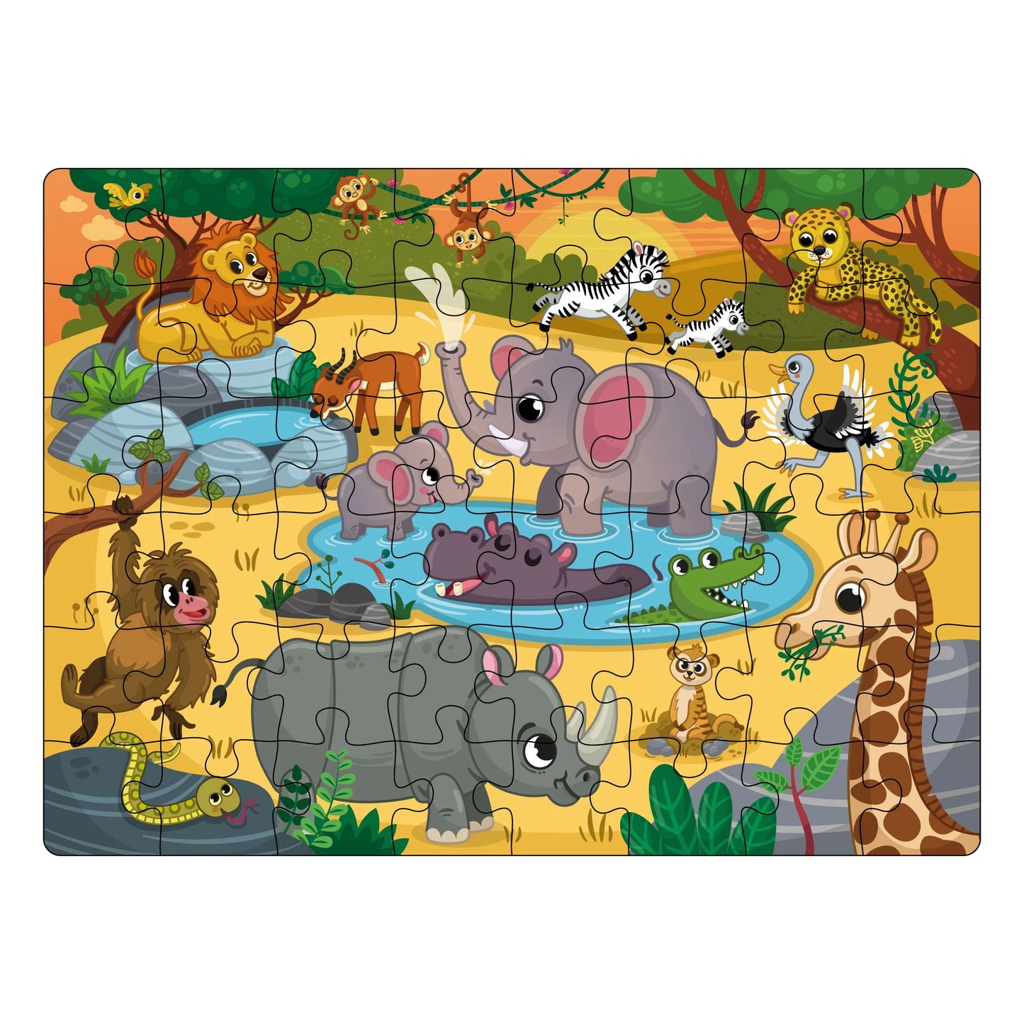 Buy Wild Safari Wooden Puzzle Set 2 - SkilloToys.com