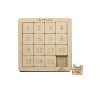 Wooden 15 Puzzle Board Game