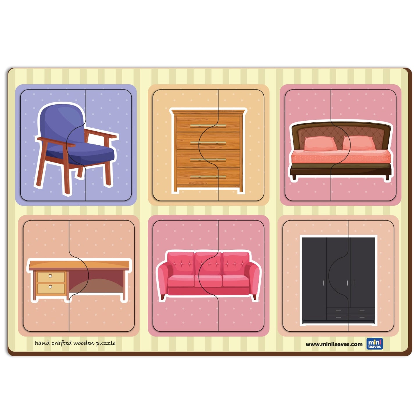 Buy Wooden 2 Piece Furniture Puzzle - SkilloToys.com