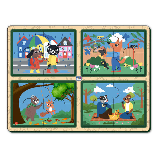 Buy Wooden 4 Piece Act Of Kindness Puzzle - SkilloToys.com