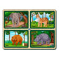 Buy Wooden 4 Piece Animal Jumbo Puzzle - SkilloToys.com