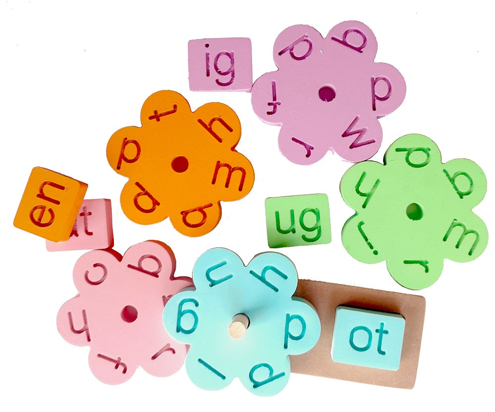 Buy Wooden Color 3 Letter Words - SkilloToys.com