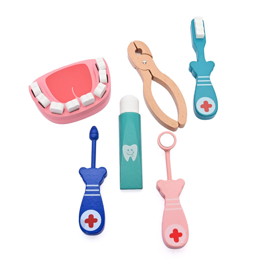 Buy Wooden Dentist Toy - Set of 6 Pcs - SkilloToys.com