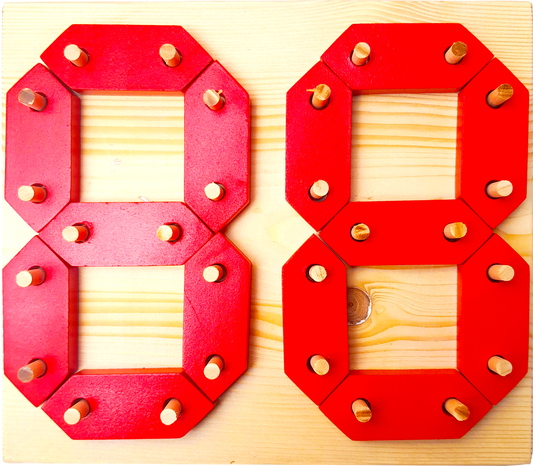 Buy Wooden Digit 88 Learning Board - SkilloToys.com