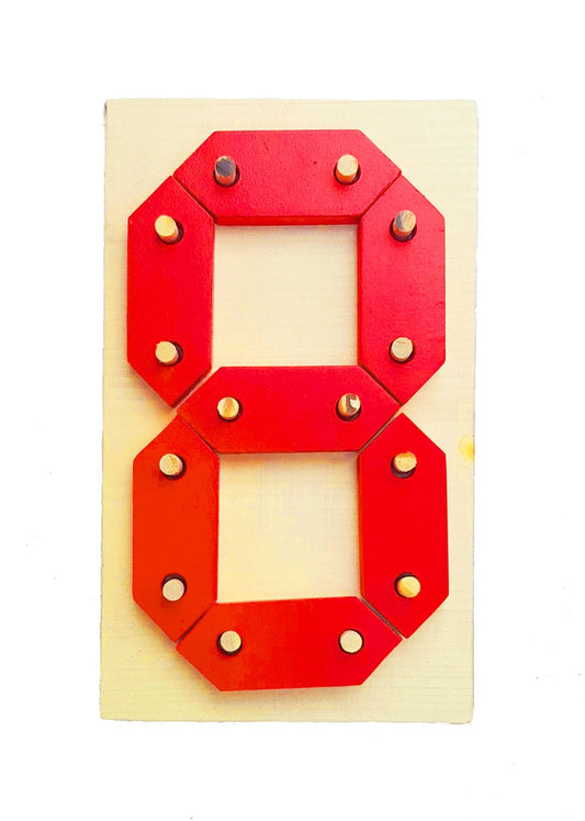Buy Wooden Digit 8 Learning Board - SkilloToys.com