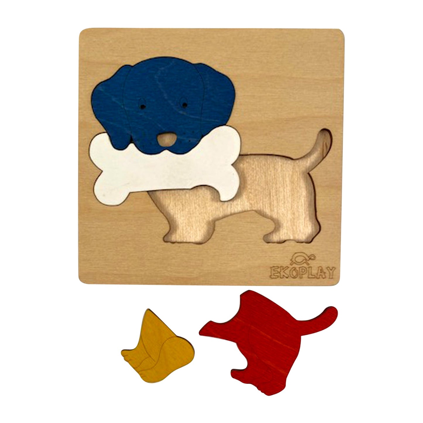 Buy Wooden Dog With a Bone Puzzle Board - SkilloToys.com