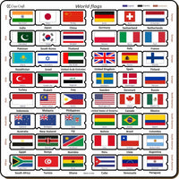 Wooden Flag Puzzle Board