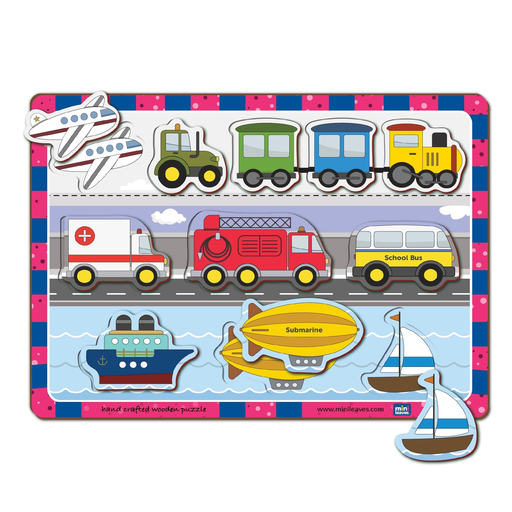 Buy Wooden Learning Transport Puzzle - SkilloToys.com