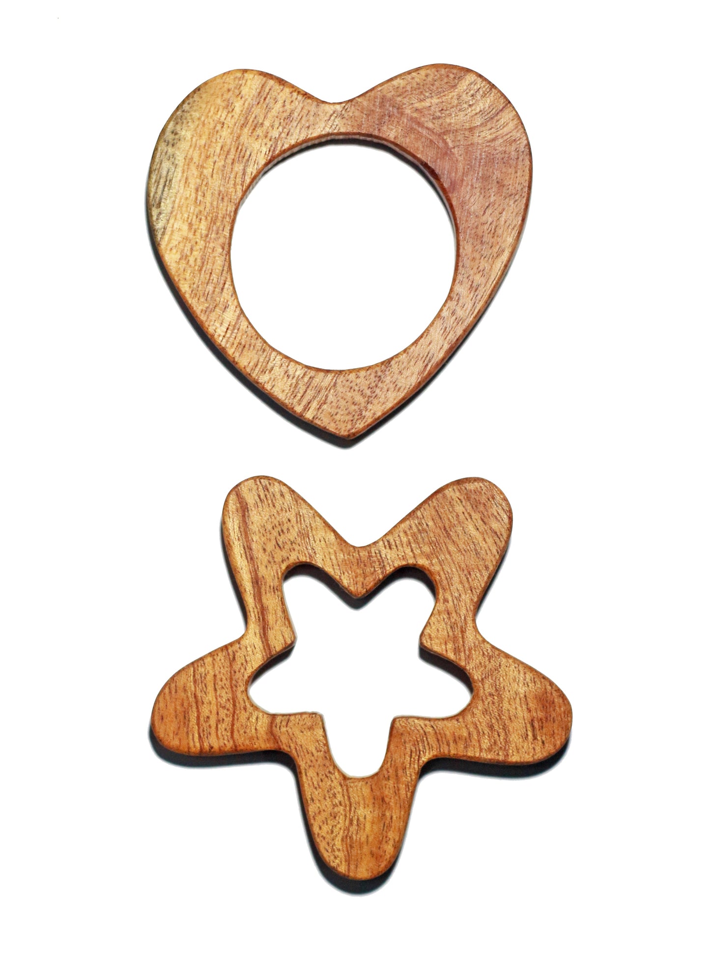 Buy Wooden Little Heart & Sparkling Star Teether - SkilloToys.com