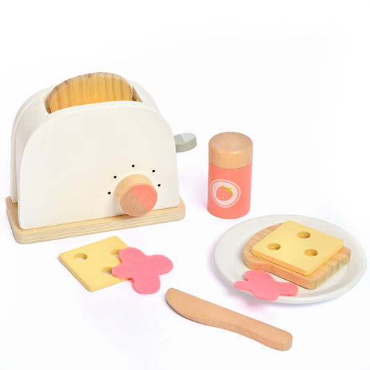 Buy Wooden Little Toasty Kitchen Toy - Set of 10 PCS - SkilloToys.com
