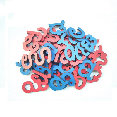 Cryo Craft Wooden Magnetic Kannada Letters: 49-tile alphabet set for fridge learning