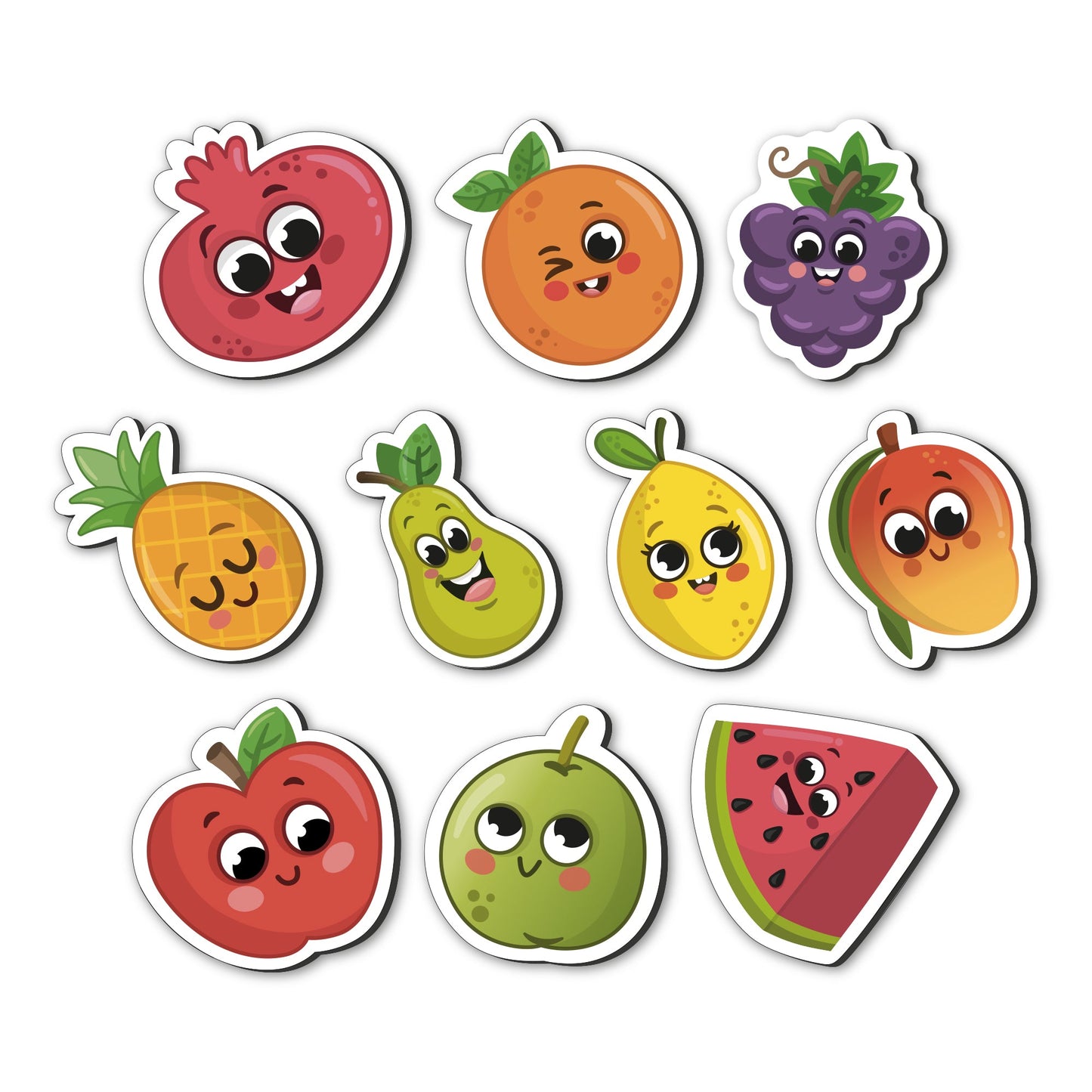 Buy Wooden Multicolor Magnetic Fruit Cutouts - SkilloToys.com