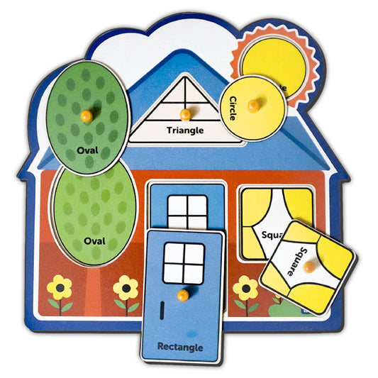 Buy Wooden My First Shapes Jumbo Peg Puzzle - SkilloToys.com