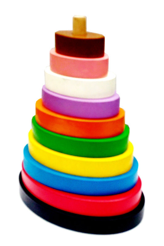Buy Wooden Ovel Stacker - SkilloToys.com