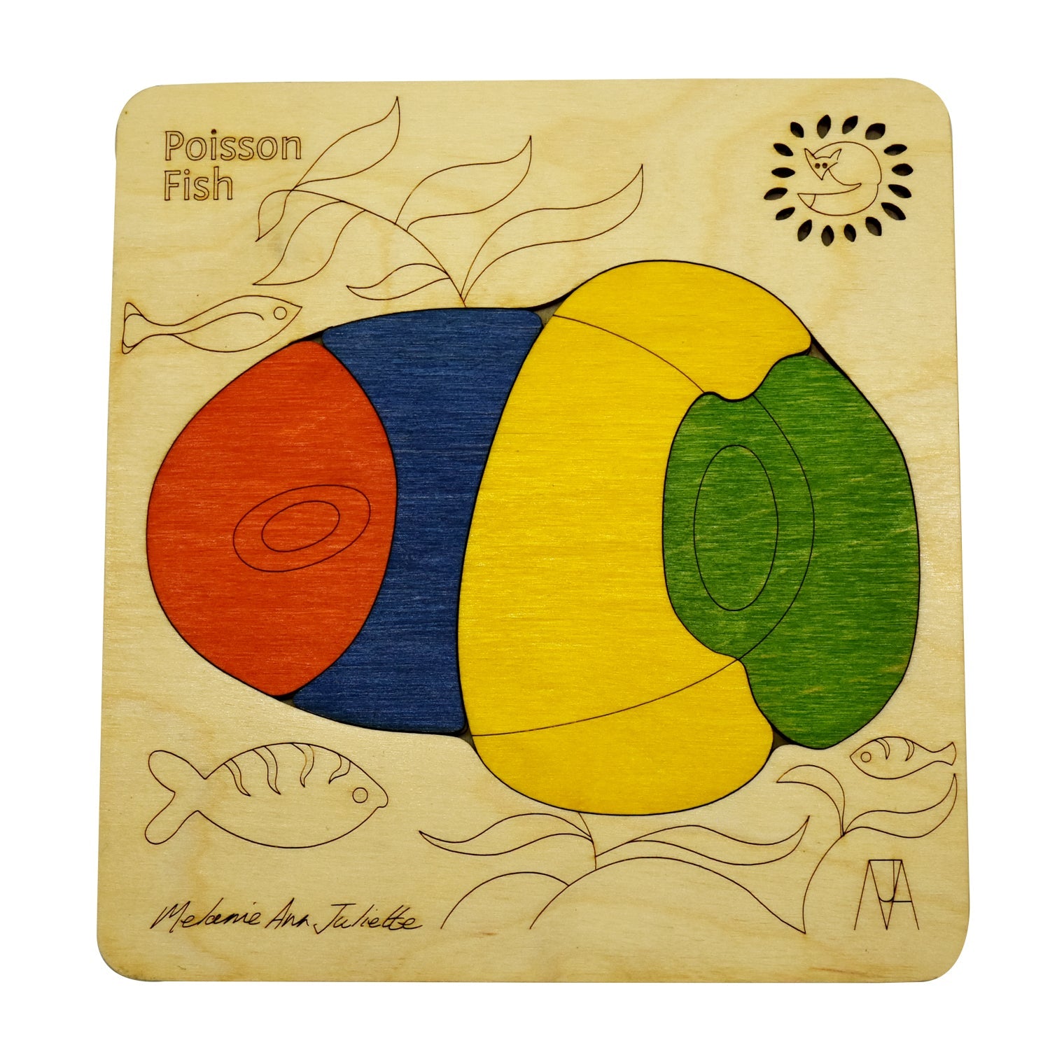 Buy Wooden Poisson Fish Puzzle Board - SkilloToys.com