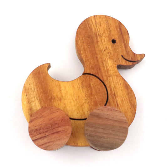 Buy Wooden Quack On Wheel - SkilloToys.com