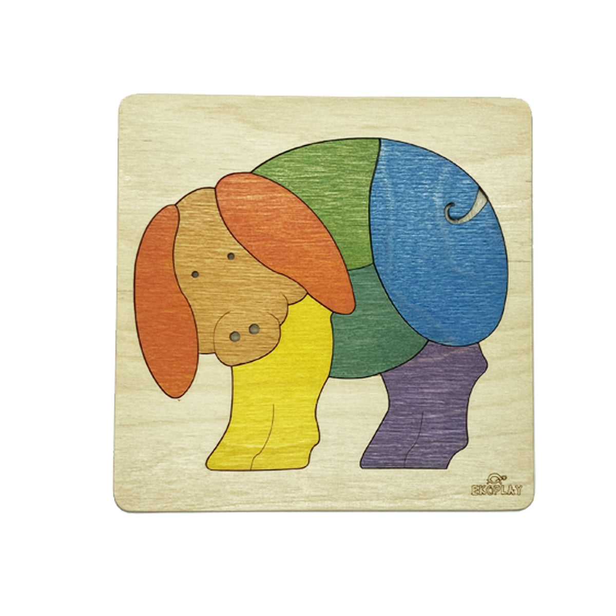 Buy Wooden Rainbow Pig Puzzle Board - SkilloToys.com
