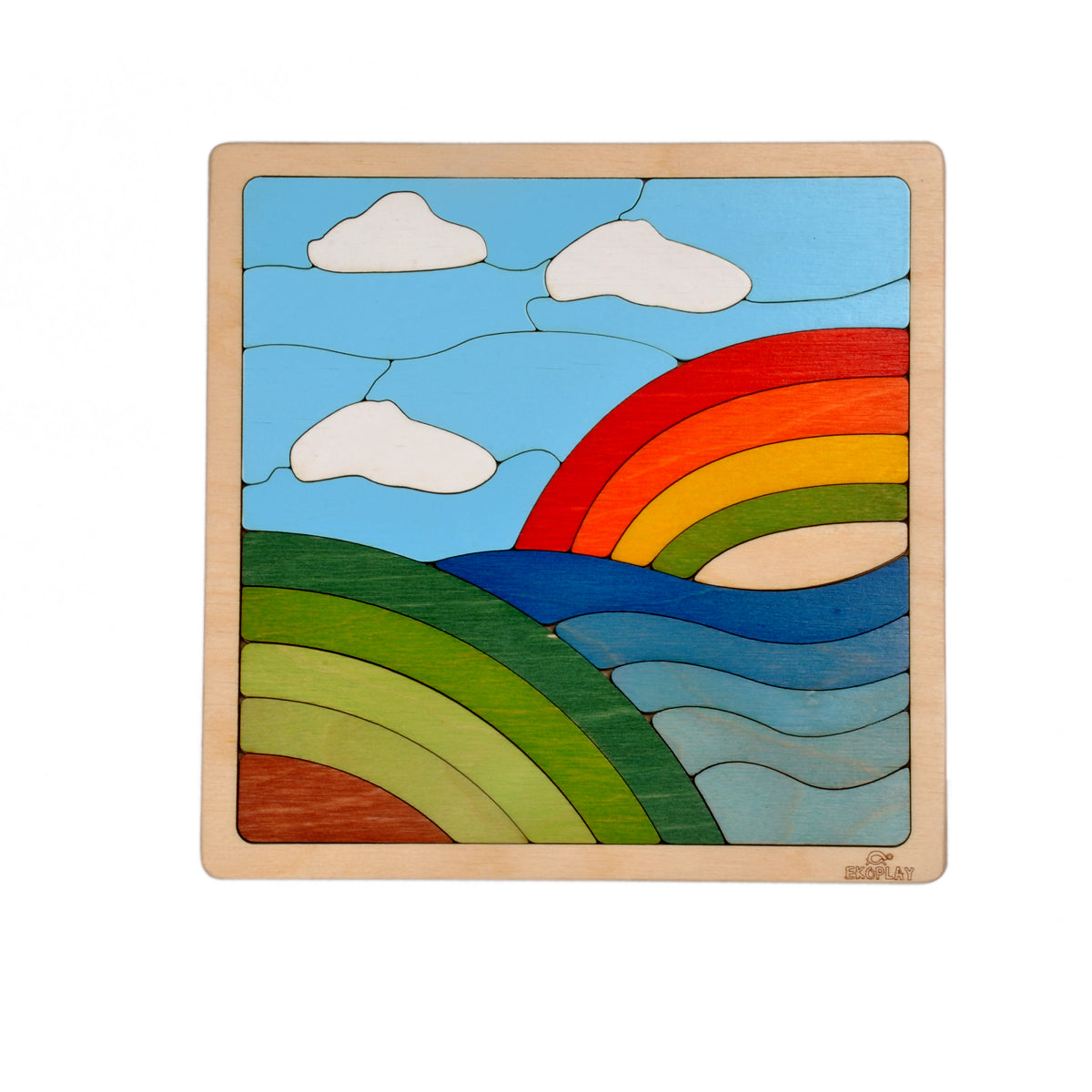 Buy Wooden Rainbow Puzzle Board - SkilloToys.com
