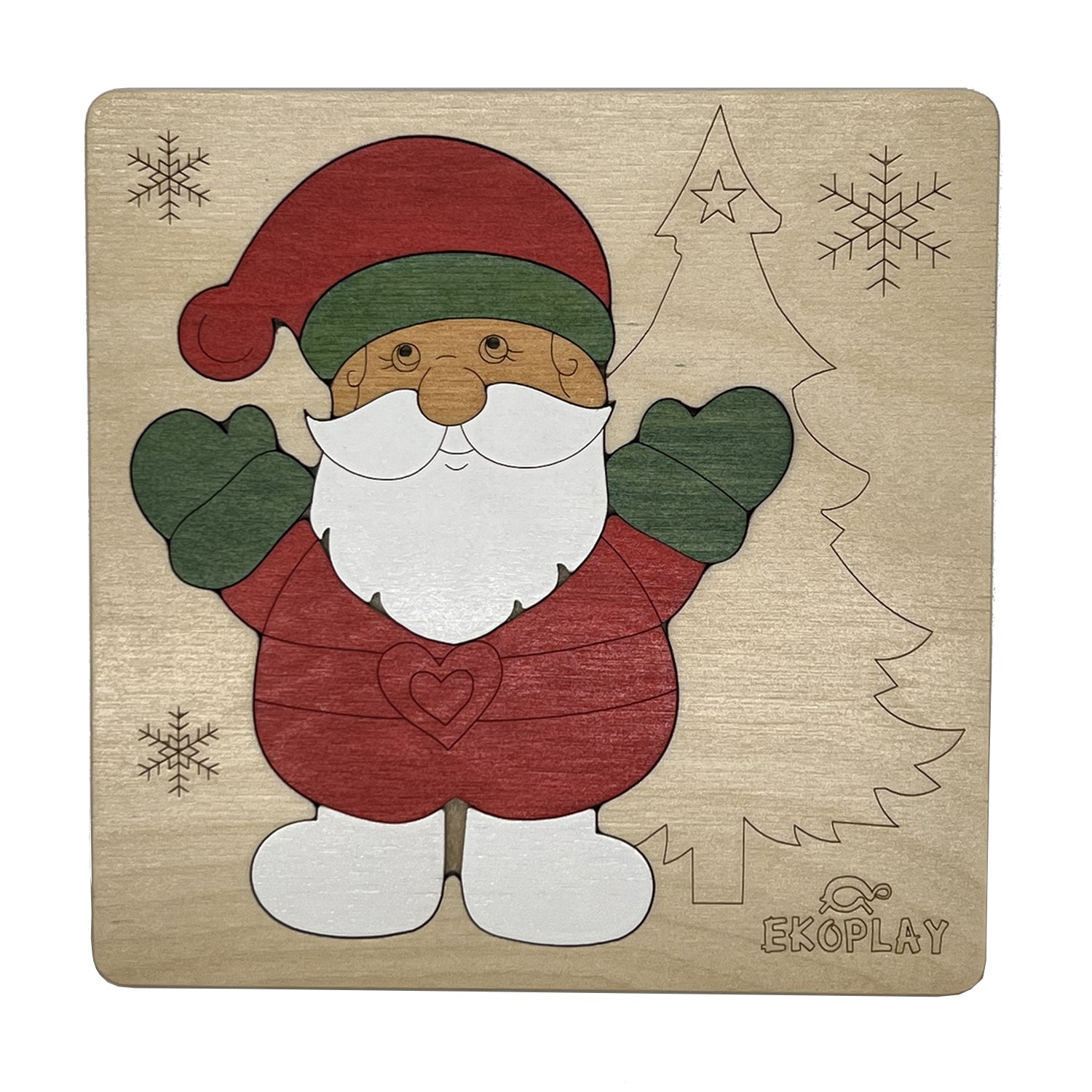 Buy Wooden Santa Claus Puzzle Board - SkilloToys.com