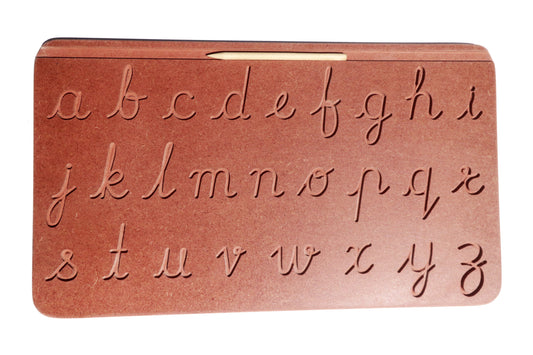 Buy Wooden Small Cursive Alphabet Tracing Board - SkilloToys.com