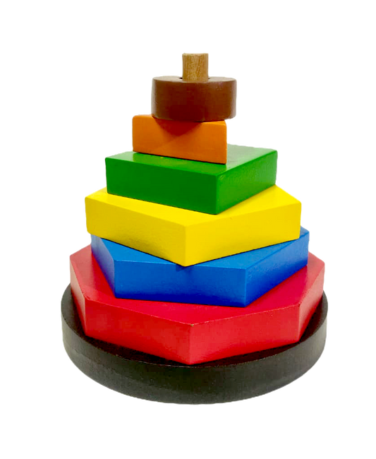 Buy Wooden Small Stacker Multi Color 2 - SkilloToys.com