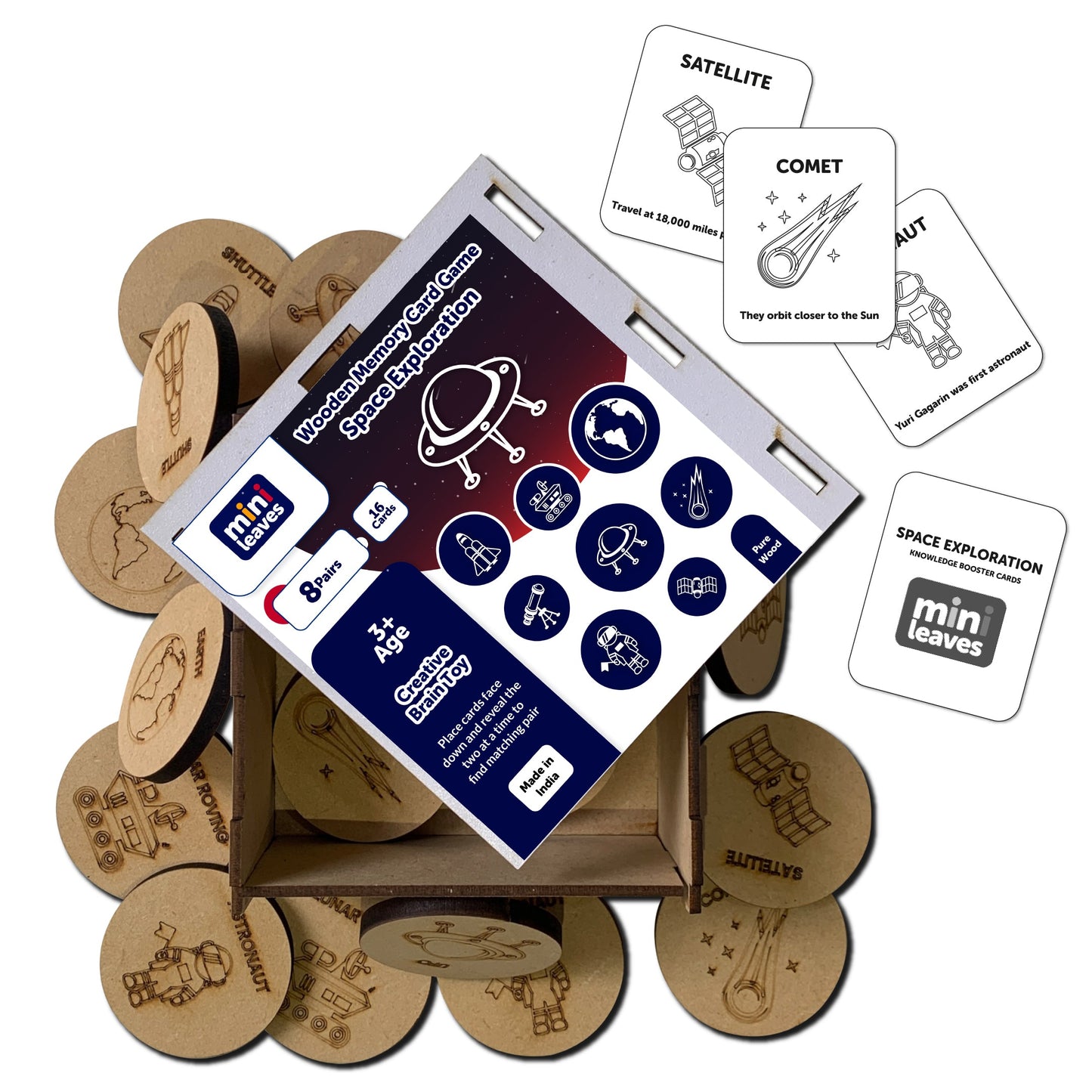 Buy Wooden Space Exploration Card Game - SkilloToys.com