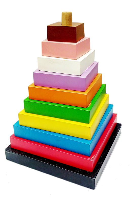 Buy Wooden Square Stacker - SkilloToys.com