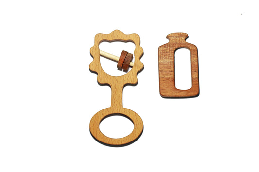 Buy Wooden the Shield Rattle - SkilloToys.com