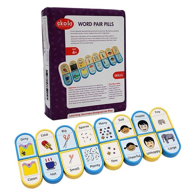 Buy Word Pair Pills Wooden Toy (8 Pairs) - SkilloToys.com