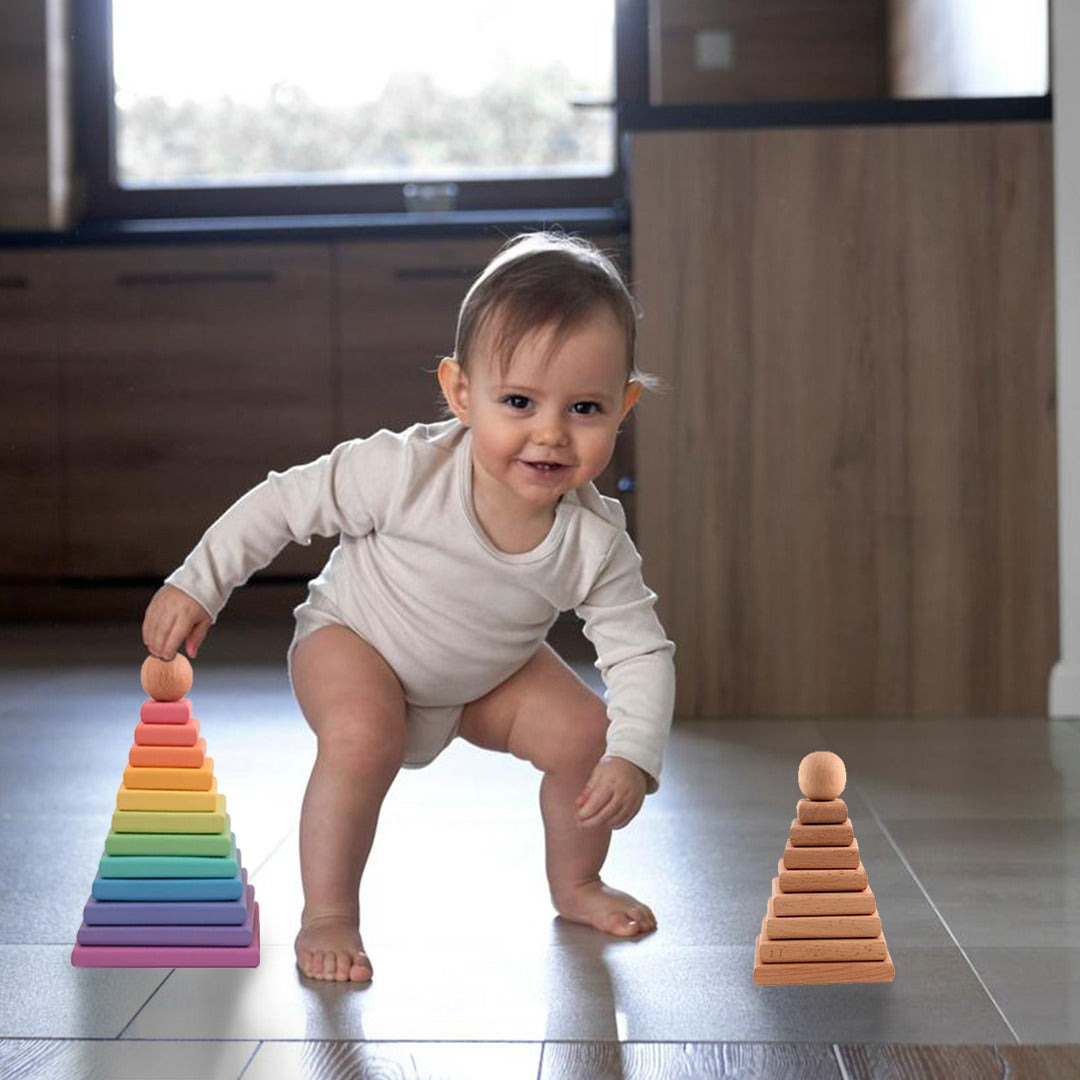 Buy Wooden Prism Stacker - SkilloToys.com