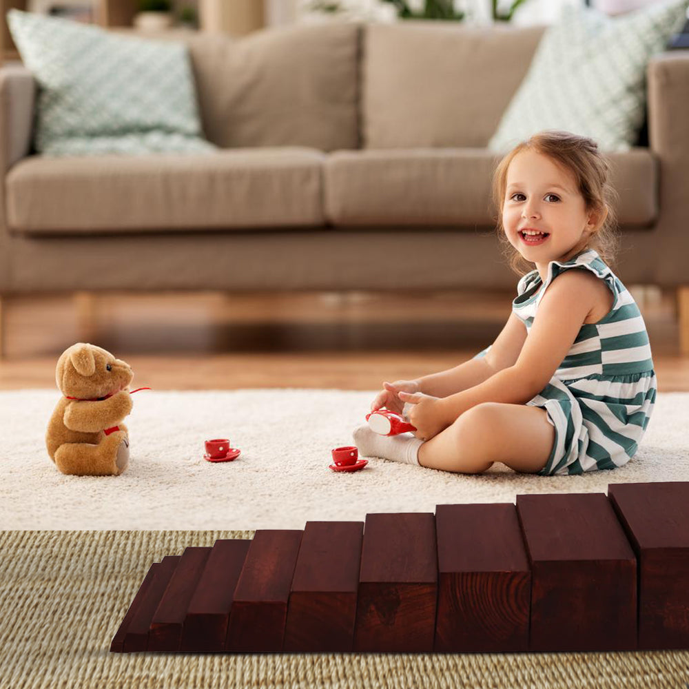 Buy Montessori  Wooden Brown Stairs - SkilloToys.com