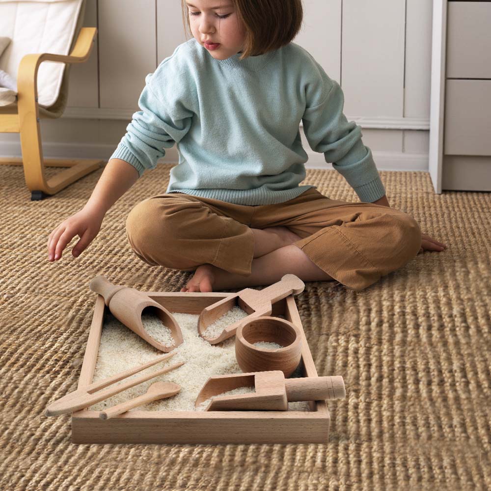 Buy Wooden Sensory Bin Tools Set - SkilloToys.com